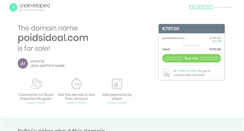 Desktop Screenshot of poidsideal.com